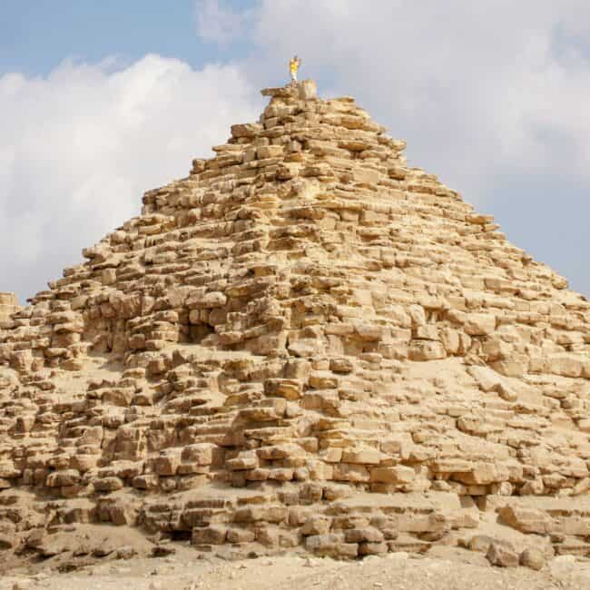 On a Giza pyramid