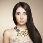 Portrait of young beautiful woman with jewelry